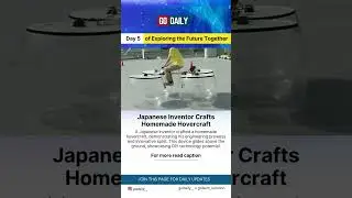 Japanese Inventor Crafts Homemade Hovercraft