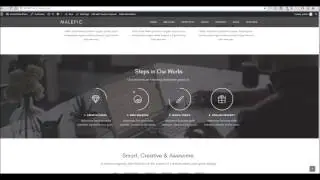 Malefic WordPress Theme - Building a Page with Visual Composer