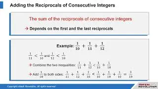 U12. Adding the Reciprocals of Consecutive Integers