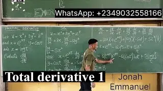 Total Derivative | Total Differentiation best introduction and explanation  
