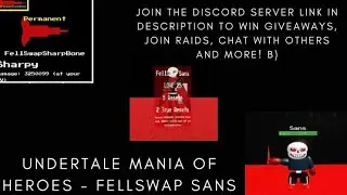 Undertale Mania Of Heroes - Fellswap Sans