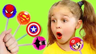 Песенка про Супергероев и конфеты - Детские стишки и песни