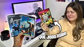 SHE PLAYED ON THE PLAYSTATION 2 FOR THE FIRST TIME!!!
