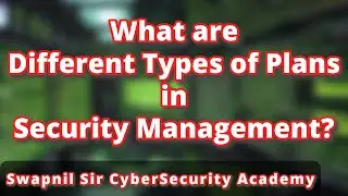 What are different types of Plans in Security Management? #cybersecurity #cissp #informationsecurity
