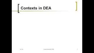 Context-dependent DEA