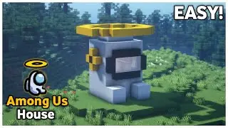 Minecraft house tutorial - How to build a among us house in minecraft