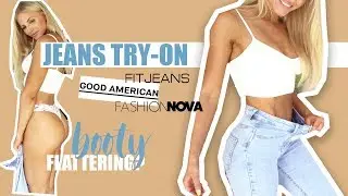 BOOTY FLATTERING JEANS TRY ON! (Fashion Nova, Good American..)