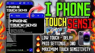 🍎 Enable iPhones Touch Sensitivity Max In NonRoot Devices : Brevent Touch Module Without Root 🥇