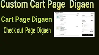 How to create custom Check out  And Cart  page wordpress website || WordPress main  checkout page