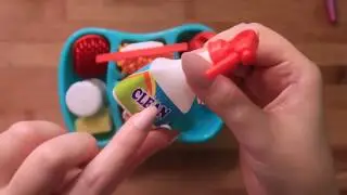 TOY ASMR Doll Walmart cart and tiny cleaning supplies