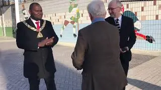 See more of the heritage tiles at Wembley Park’s Bobby Moore Bridge