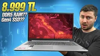 AMD'NİN YENİ LAPTOP'U ELİMDE - LENOVO Ideapad 1 İncelemesi (8.999 TL DDR5??)