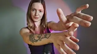 ASMR pure hand sounds with mouth sounds and whispering for sleep and relaxation - tongue clicking