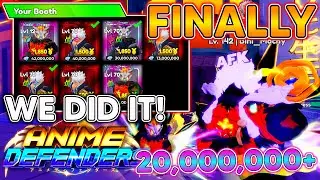 ANIME DEFENDERS! I FINALLY GOT ALMIGHTY✨SHINY SHADOW DRAGON! EASY 20,000,000 GEMS PROFITS!
