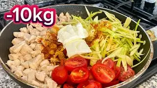 What do I eat to be  -10 kg!? ️Zucchini day! Easy recipes for every day!