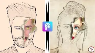 SKETCH Paper Torn Effect || PicsArt Paper Tear Editing Tutorial || Step by Step - SAJJ Editz