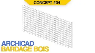 Concept showreel for parametric wall cladding for Archicad