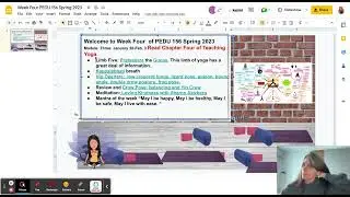 Week Four PEDU 156 Spring 2923   Google Slides