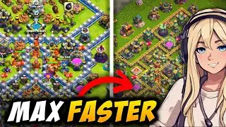 🟢 5 EASY WAYS TO MAX YOUR BASE FASTER - Clash of Clans