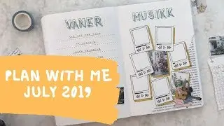 Plan With Me July 2019 // Bullet Journal