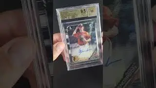 2019 Bowman Chrome Black Wave Refractor Gunnar Henderson ROOKIE AUTO 1/1 BGS 9.5