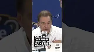 Nick Saban drops knowledge after Sugar Bowl 😂😂😂