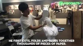 Chinese artist Li Hongbo's mind-boggling paper sculptures | Coconuts TV