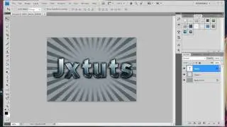 How to create simple shiny metallic text in Photoshop