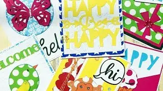 6 Cute Card Ideas Using Cricut & Canvas Corp Papers