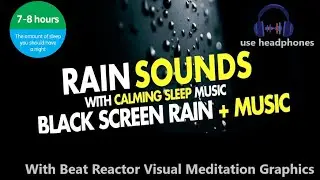 😴Deep Sleep with Relaxing Rain | Thunder ,Lightning & Rain Sounds|8 Hours |Rainstorm Sounds