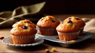 Unbelievably delicious rhubarb muffins