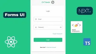 How to create UI for Auth Pages pages in Next.js - Tutorial for beginners