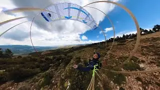 Hike & fly at Loarre, with my Dent de Lion. Super tough single skin. 🫠