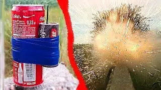 💥THIS FIRECRACKER BREAKS ALL TO PIECES / FIRECRACKER VS COLA