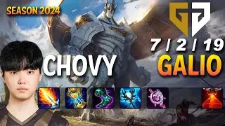 GEN Chovy GALIO vs AKSHAN Mid - Patch 14.8 KR Ranked CHALLENGER | lolrec
