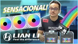 O MELHOR KIT DE VENTOINHAS DA LIAN LI - UNI FAN 120 INFINITY E TAMBÉM OS CABOS SLEEVE STRIMER PLUS V