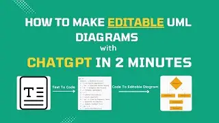 How to make editable UML diagrams with chatgpt