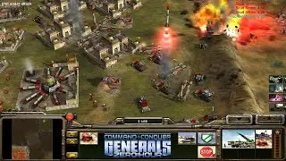 C&C Generals - Zero Hour: 1 vs. 5 - Demolition vs. 5  Hard Generals (Sand Bluster)