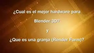 EL MEJOR HARDWARE PARA BLENDER 3D