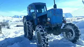 Советский  Король - Tрактор Т-40 Tест-драйв в снегу!