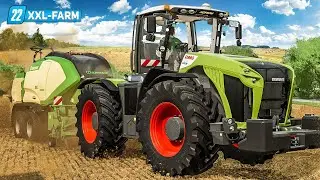 LS22 XXL Farm #39: Erntezeit: Ballen pressen mit dem XERION, dreschen, mähen! | FARMING SIMULATOR 22