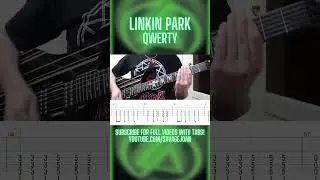 Linkin Park - Qwerty (Guitar Cover + TABS) #shorts