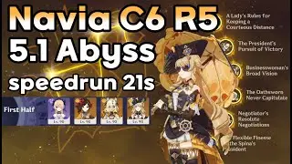 Navia C6 R5 5.1 Spiral Abyss speedrun 21s