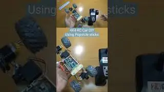 4X4 RC Car DIY Using Popsicle sticks #rccar #4x4 #popsiclestick #diy #howto