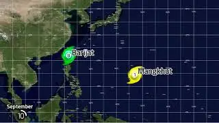 2018 Pacific Typhoon Season Animation