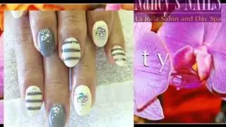 Cute nail design offered by Nancy's Nails La Jolla