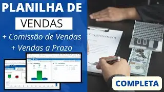 🔔[Atualizada] Planilha de VENDAS com Controle de Clientes e Comissão de Vendedores - Vendas Excel