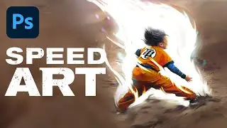 Goku vs Master Roshi (Dragon Ball) – Photoshop Speed Art