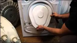 How to remove the belt washing machine Bosch. Video №27