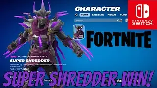 FORTNITE SUPER SHREDDER WIN! NINTENDO SWITCH